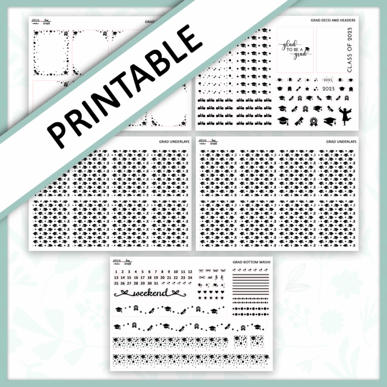 Printable Grad Foil Bundle