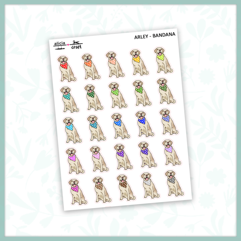 Arley Bandana Doodles - Rainbow
