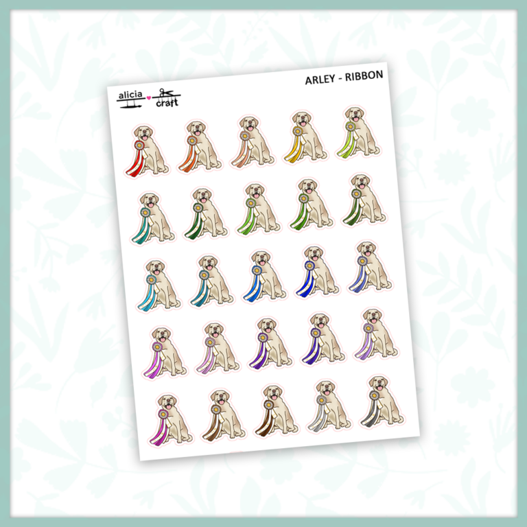Arley Ribbon Doodles - Rainbow