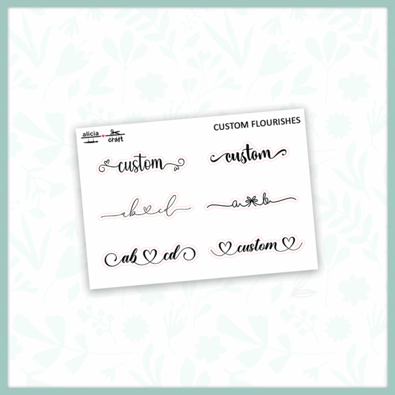 Custom Script Flourish Overlays