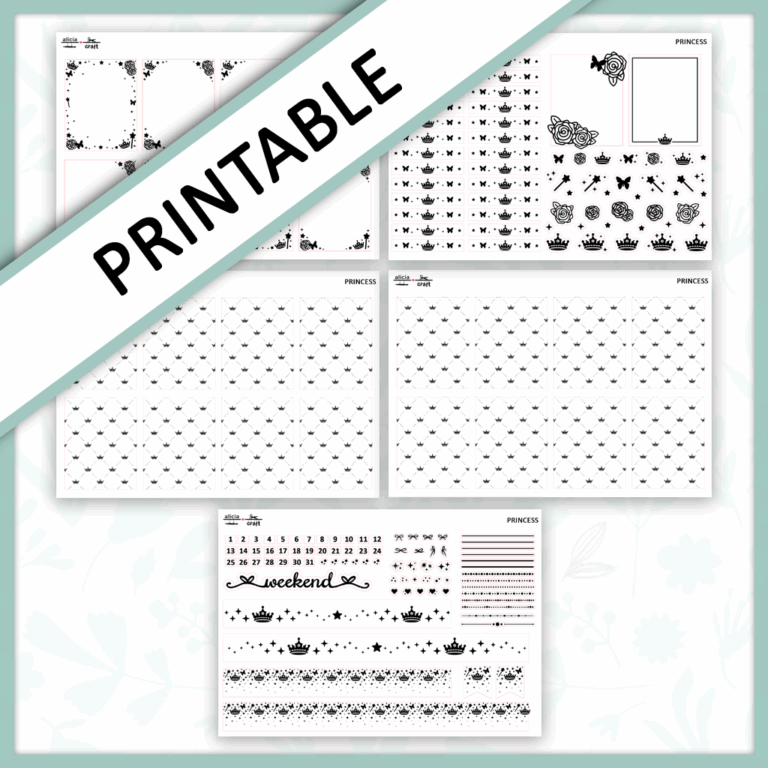 Printable Princess Foil Bundle