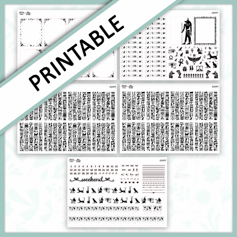 Printable Egypt Foil Bundle