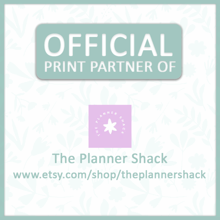 Print Partnership Program: The Planner Shack (Journaling Sets / Full Page Covers)
