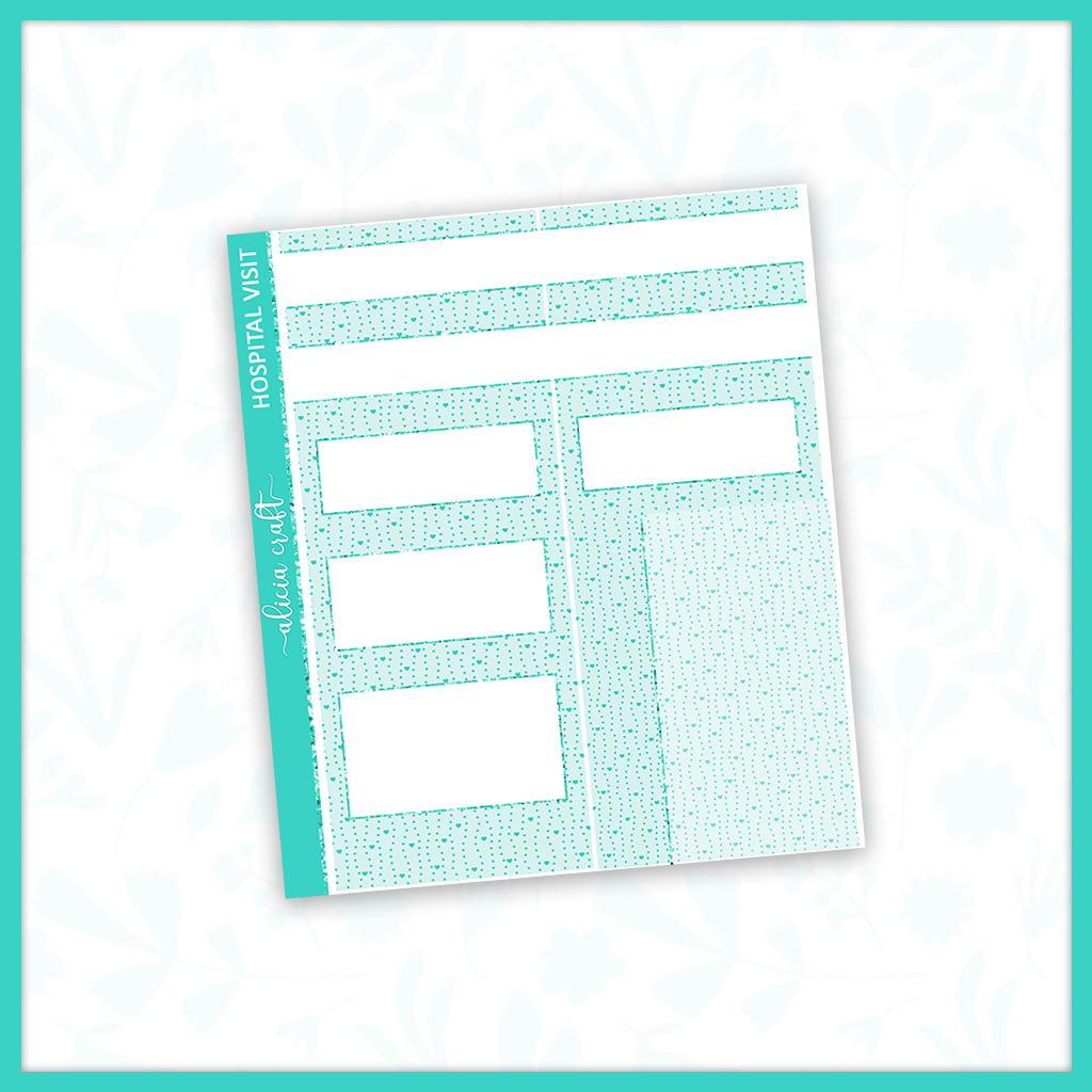Hospital Visit ADDON -single colour label sampler v2 – Alicia Craft
