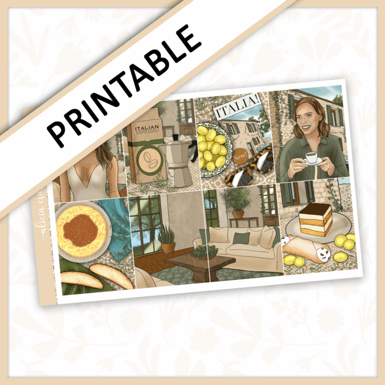 Italian Villa Printable Weekly Kit