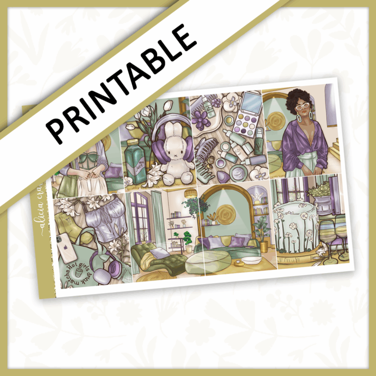 Pistachio Printable Weekly Kit