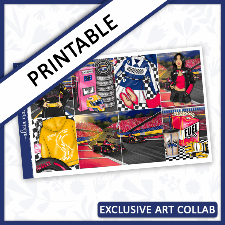 Race Day Printable Weekly Kit